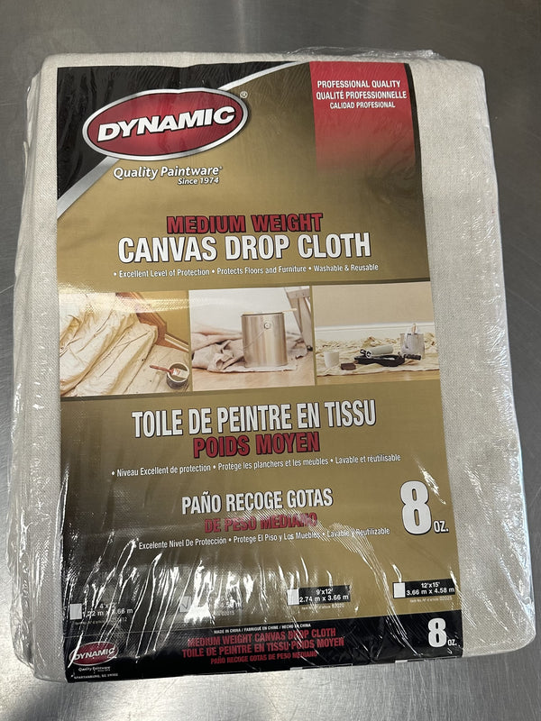 8oz Canvas Drop Cloth (Various Sizes Available)