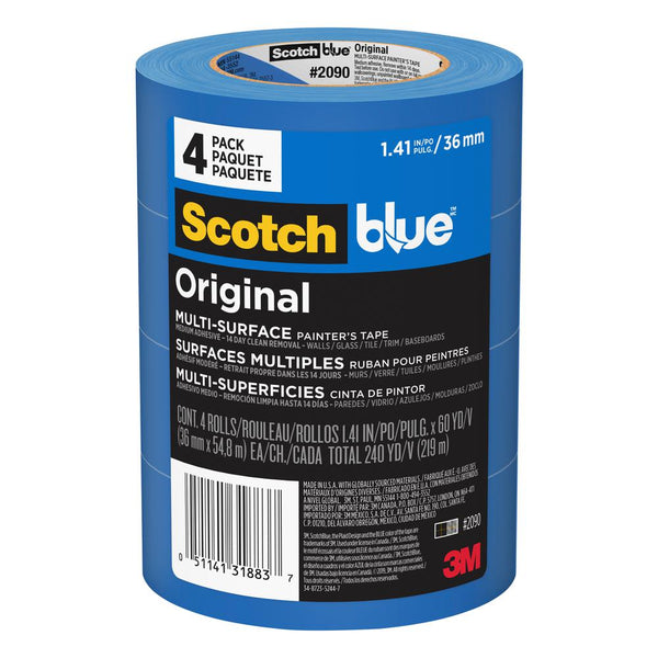 ScotchBlue Original Painter's Tape 4-Pack