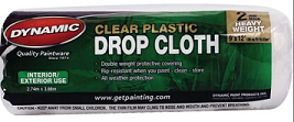 Dynamic Clear Rolled Drop Cloth (9 x 12 ft., 1 mil thick )