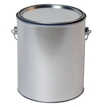 Empty Metal Gallon Can with Lid